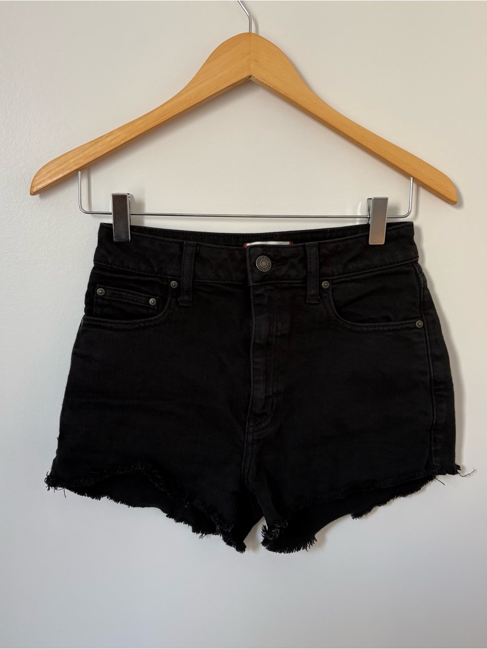 Aritzia Black Denim Shorts